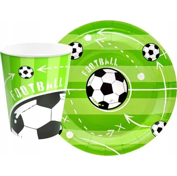 SADA HRNKŮ A TALÍŘKŮ FOTBAL NAROZENINY 12 Ks