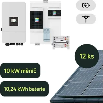 solární set Ecoprodukt Hybrid Deye 6kWp 10,24kWh 3-fázový hybridní systém na klíč