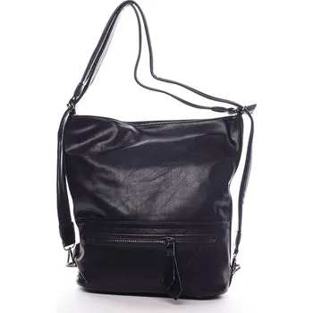 Kabelka Dámská trendová kabelka batoh přes rameno Estefani, černá