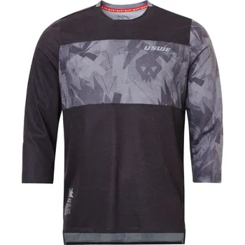 cyklistický dres USWE camo 3/4 dres pro muže - asphalt Velikost: M