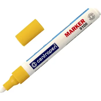 Značkovač lakový Centropen 9100 žlutý