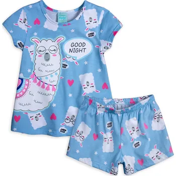 Dívčí pyžamo Dívčí pyžamo svítící ve tmě KYLY LAMA modrá Velikost: 158