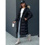 Dámská dlouhá bunda LUXWARM Dstreet TY4374 - výprodej Barva: Černá, Velikost: XL