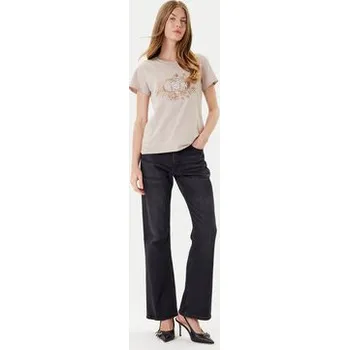 Pánské oblečení Liu Jo Sport T-Shirt TF5162 JS923 Béžová Regular Fit XS