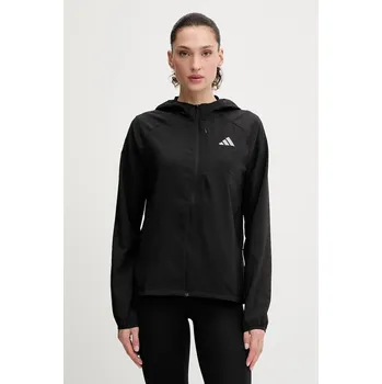 Pánská softshellová bunda Běžecká bunda adidas Performance Run Essentials černá barva, přechodná, KA4339 99X, vel. XS