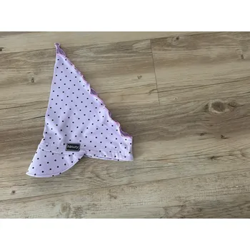 Čepice Natuty Šáteček s kšiltem - lila s černým puntíkem Velikost: 49-51