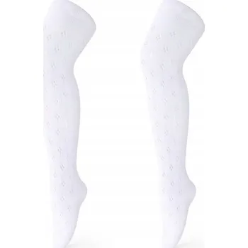 Dívčí ažurové punčocháče krémové Be Snazzy, vel. 116/122