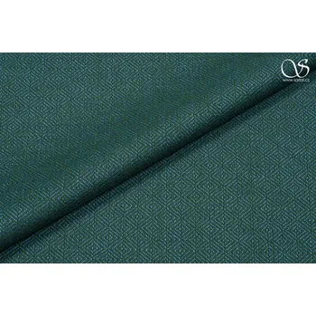 Vlna s diamantovou vazbou, zeleno-modrá, sartor.cz