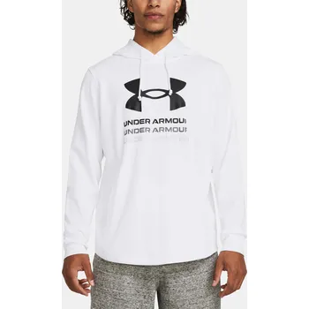 Pánská mikina Pánská mikina Under Armour UA Rival Terry Graphic Ho 1386047-100 Bílá XL