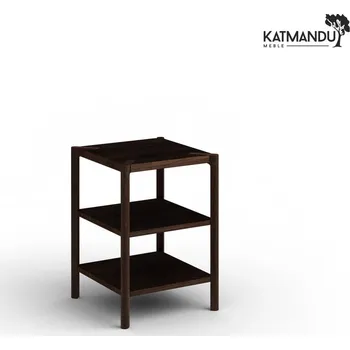 Knihovna KATMANDU Nízký dubový regál Campi, Tabák