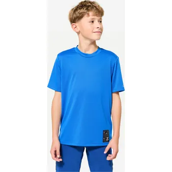 DECATHLON Dětské fitness tričko 5-6 LET MODRÁ