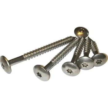 Vrut Vrut do dřeva - hlava hřib 4,8x38/25mm, TORX20, NEREZ A2