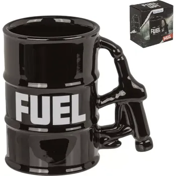 Žertovný předmět Originální černý hrnek 360ml – FUEL