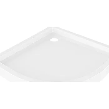 Sprchová vanička Mexen Flow+ půlkruhová sprchová vanička 100 x 100 cm, bílý lesk - 46Q101010H