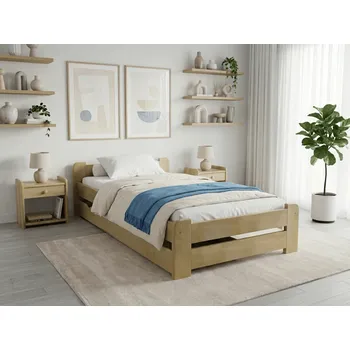 Postel Postel Emily 80x200 cm, borovice Rošt: Bez roštu, Matrace: bez matrace