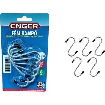 Věšák Háček S chrom 8cm 5ks ENGER KUTIL Sklad7 612564.00 (KUTIL Sklad7)