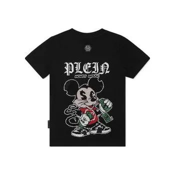 Pánské tričko PHILIPP PLEIN T-Shirt 28239 Černá Regular Fit 14