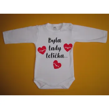 Kojenecký body Arex, ČR Body dlouhý rukáv Byla tady tetička Barva: bílá, Velikost: 62