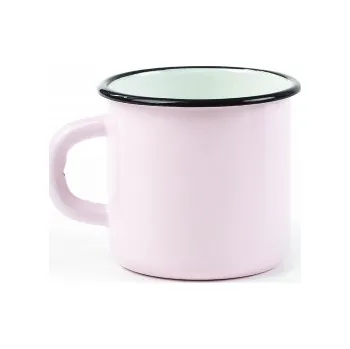 Hrnek smalt 370ml ¤8cm hladký CZ růžová KUTIL Sklad7 4037098.20 (KUTIL Sklad7)