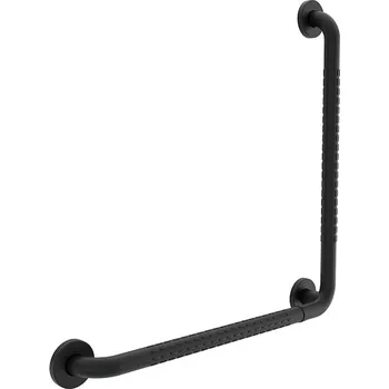 Nimco BEZPEČNOSTNÍ MADLA Černé nerezové madlo lomené 600 mm BMLC 906060-90