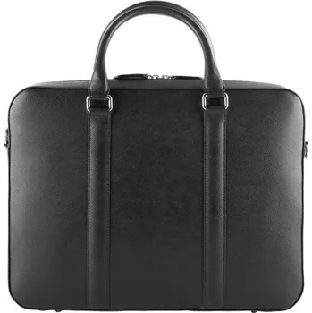 John & Paul Kožená taška na notebook John & Paul - černá