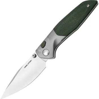 kapesní nůž Real Steel Hoeft | Satén | Stříbrný Titan & Micarta RE-7901GM