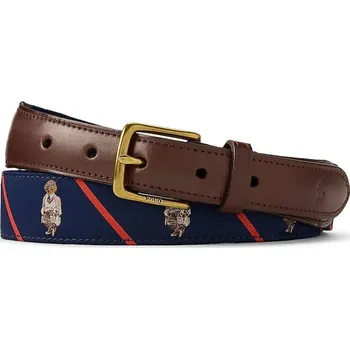 Opasek Pásek Polo Ralph Lauren pánský, tmavomodrá barva, 405974641 59A, vel. 85