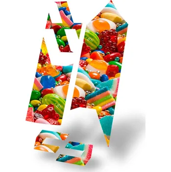 Blatník na kolo UNLEAZHED polep blatníku m02 skin sticker - candy shop