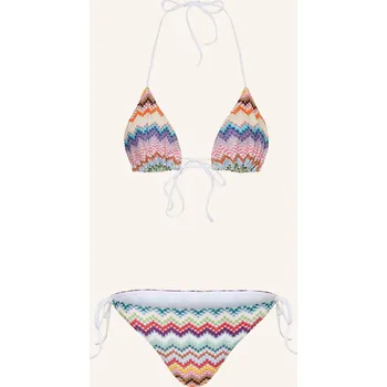 Dámské plavky Missoni Dámské Trojúhelníkové Bikiny S Třpytivou Nití, tmavě...