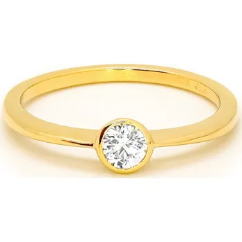 Prsten Prsten ze žlutého zlata se zirkony 7452260010110500