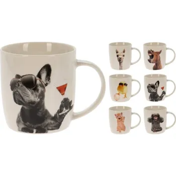 Hrnek porcelán 340ml ZVÍŘE mix dekorů KUTIL Sklad7 651559.00 (KUTIL Sklad7)