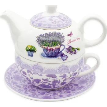 Konvice porcelán 450ml + hrnek 350ml LEVANDULE KUTIL Sklad7 438970.00 (KUTIL Sklad7)