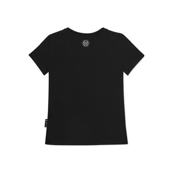 Pánská móda PHILIPP PLEIN T-Shirt 20107 Černá Regular Fit 6