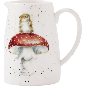 Konvička na mléko Royal Worcester Porcelánový džbánek Wrendale Designs "He's a Fun-Gi", 125 ml - Myška