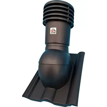 VENTEOR - Větrací komínek pr. 150 mm pro KMB, Bramac Classic, Betonpres, černá