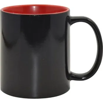 Magický hrnek s barevným vnitřkem s vlastním potiskem, fotkou - Barva Červená