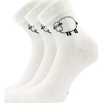 3PACK ponožky Boma vlněné bílé (Ovečkana) L Možnost vrácení zboží ZDARMA do 120 dnů!
