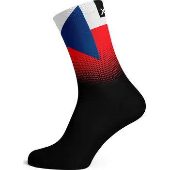 SOX cyklistické ponožky czech republic flag - bezešvé Velikost: S