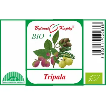 Doplněk stravy Bylinné kapky s.r.o. TRIPALA BIO - Triphala - bylinné kapky (tinktura) 50 ml BYLINNÉ KAPKY