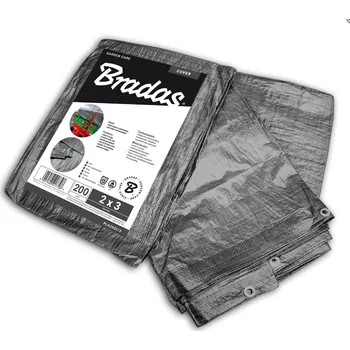 Krycí plachta Bradas Krycí plachta stříbrná 12x18 m 200 g/m2