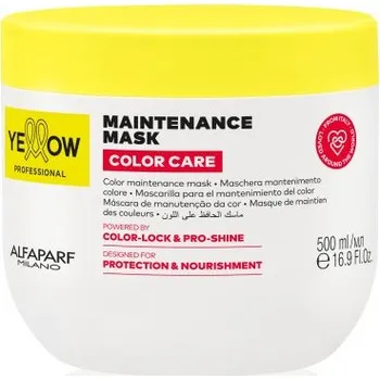 Alfaparf Milano Yellow Color Care – maska pro barvené a melírované vlasy 500 ml pro barvené, tónované a melírované vlasy • ochrana barvy • 500 ml