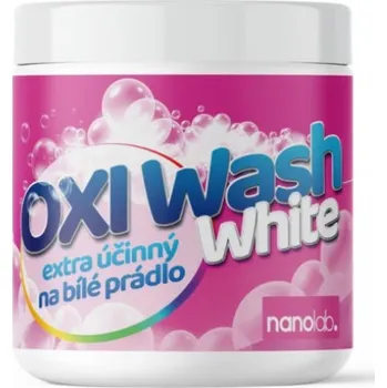 Prací prášek OXI WASH WHITE NA BÍLÉ PRÁDLO - bělidlo na bílé prádlo 500 g NANOLAB