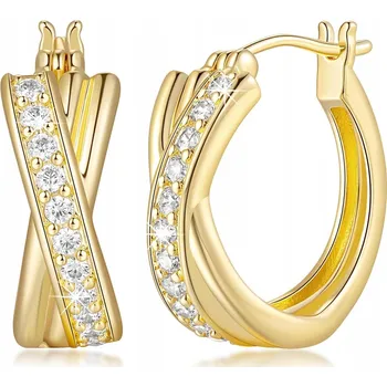 Náušnice Zlaté náušnice typu huggie pro ženy