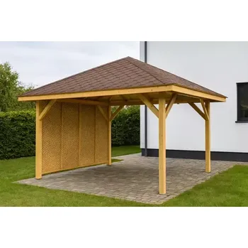 Pergola Dřevěná pergola Altán Kuba+Milano 370x370