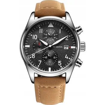 Hodinky Pánské hodinky OCHSTIN kožený řemínek chronograf datumovka