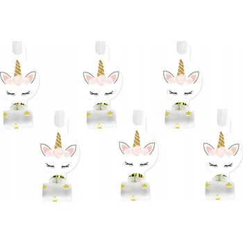 Party dekorace Píšťalky Trubky Rozkládací Jednorožec 6 Ks