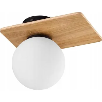 Kulatý Stropní Svítidlo TK-Lighting 20 x 14 cm bílá, hnědá