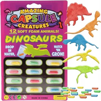 Hračka pro nejmenší MAGICKÉ ROSTOUCÍ KAPSLE DO VODY - DINOSAUŘI