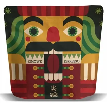 Káva Káva zrnková Arabica Caffe Grano Zimní espresso 250 g