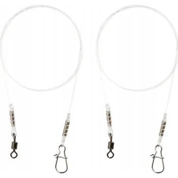 Fluorocarbonový návazec 25 cm / 8 kg Mikado Jaws Light 2 kusy